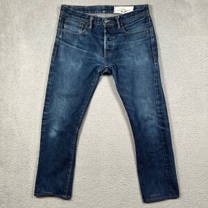 Rogue Territory SK Skinny Japanese‎ Selvedge Denim Jeans Mens 31x26 Indigo USA